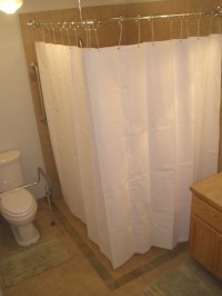 Weighted shower curtains